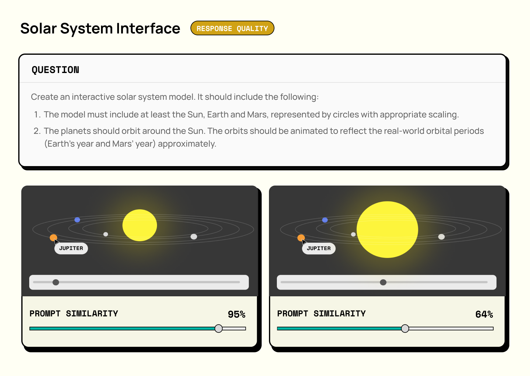 Tensorplex Dojo user interface example